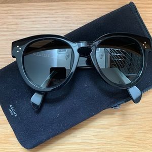 Celine Thin Preppy Sunglasses CL 41049/S in Black